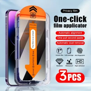 3× iPhone Glass Screen Protectors – Bubble-Free