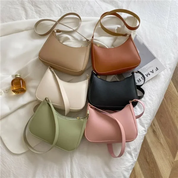 Retro PU Leather Shoulder Bag for Women