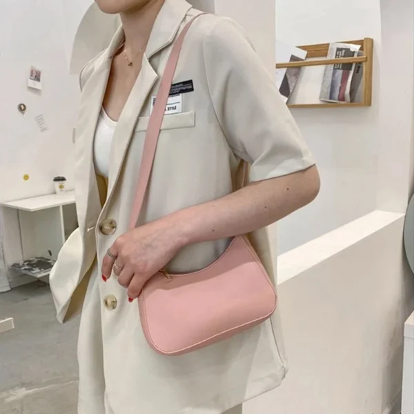 Retro PU Leather Shoulder Bag for Women - Image 4