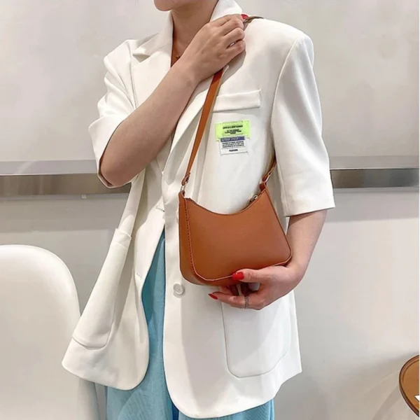 Retro PU Leather Shoulder Bag for Women - Image 2
