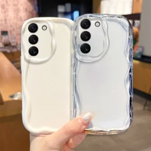 Soft Wavy Silicone Case for Samsung Galaxy S & A