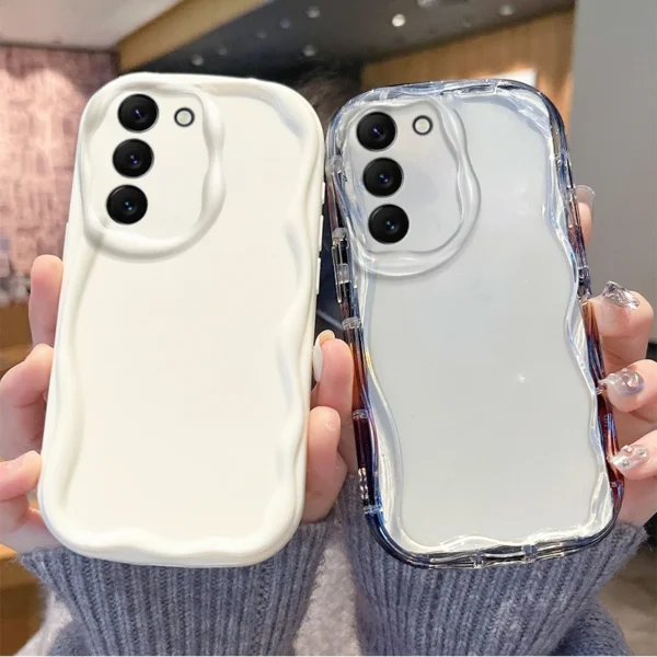 Soft Wavy Silicone Case for Samsung Galaxy S & A